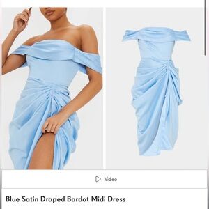 Pretty Little Thing Draped Bardot Dress